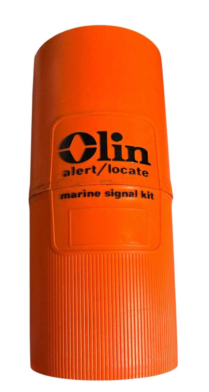 Olin Alert/Locate Hard Maine Emergency Carry Canister Orange ~Canister Only~